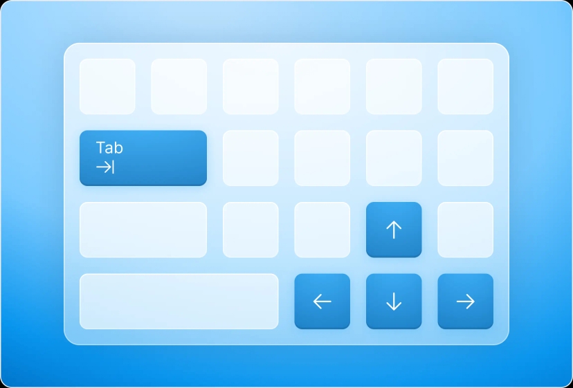 An image which shows users able to navigate the PDF document with keyboard shortcuts